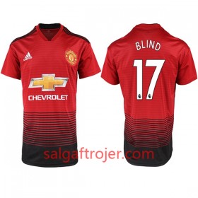 Manchester United Fodboldtrøjer BLIND 17 Hjemmebanesæt 2018/19 Kort ærmer